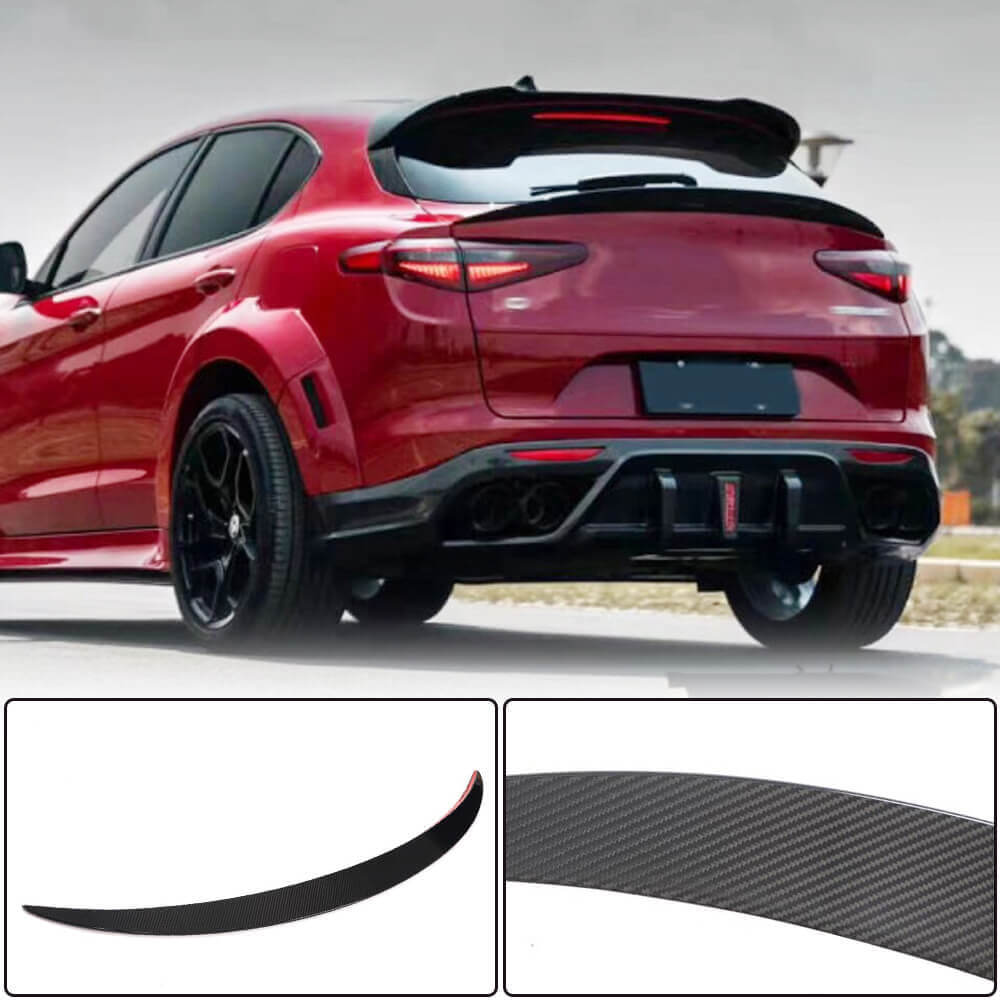 Lower Spoiler V3 (2017-2023, Dry Carbon) for Alfa Romeo Stelvio 2016- - image 1
