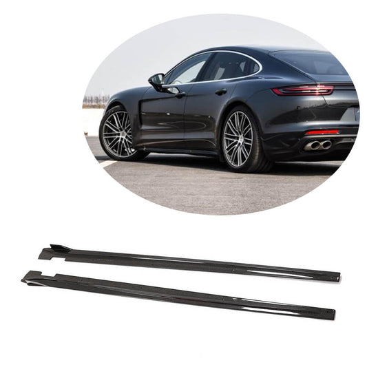Side sills (2016-2020, Carbon) for Porsche Panamera 2016-2023 - image 1