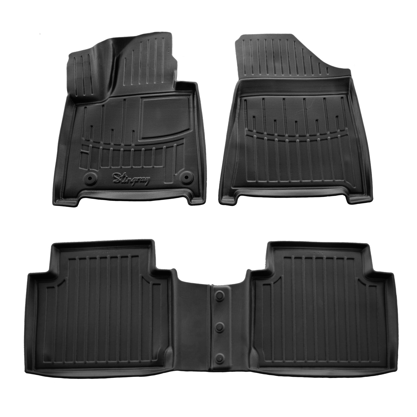 Stingray 3D Rubber Floor Mats (4 pcs) for Hyundai Santa Fe 5 2023- - image 1