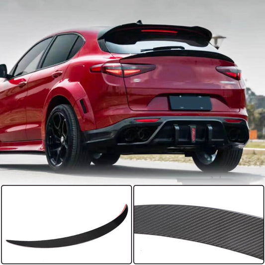 Lower Spoiler V3 (2017-2023, Dry Carbon) for Alfa Romeo Stelvio 2016- - image 1