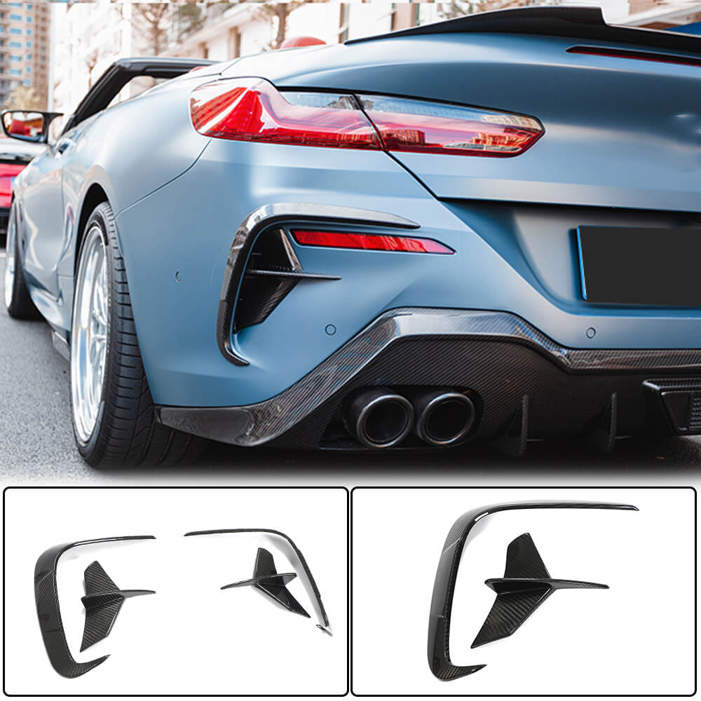 Rear Bumper Vents Dry Carbon Fiber (for M-Sport) for BMW 8 series G14/G15/G16 - image 1