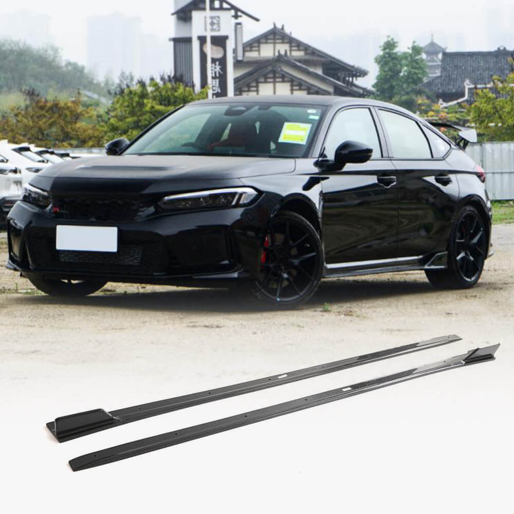Side sills (Carbon) for Honda Civic HB 2021↗ year - image 1