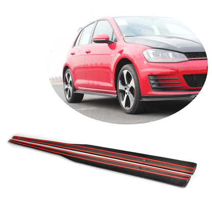Side Skirts (for GTI HB 2012-2017, Carbon) for Volkswagen Golf 7/E-Golf 2012-2020 - image 1