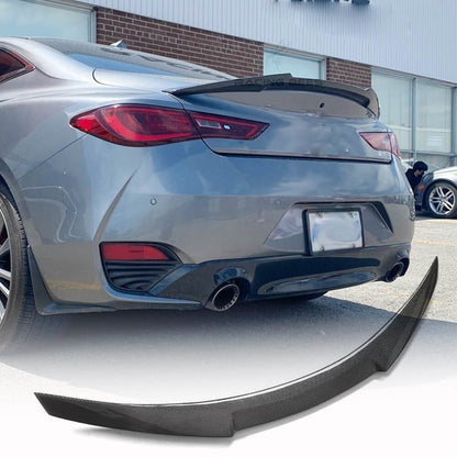 Spoiler V1 (for Q60 2016-2022, Carbon) for Infiniti Q50/Q60 2013-2024 - image 1
