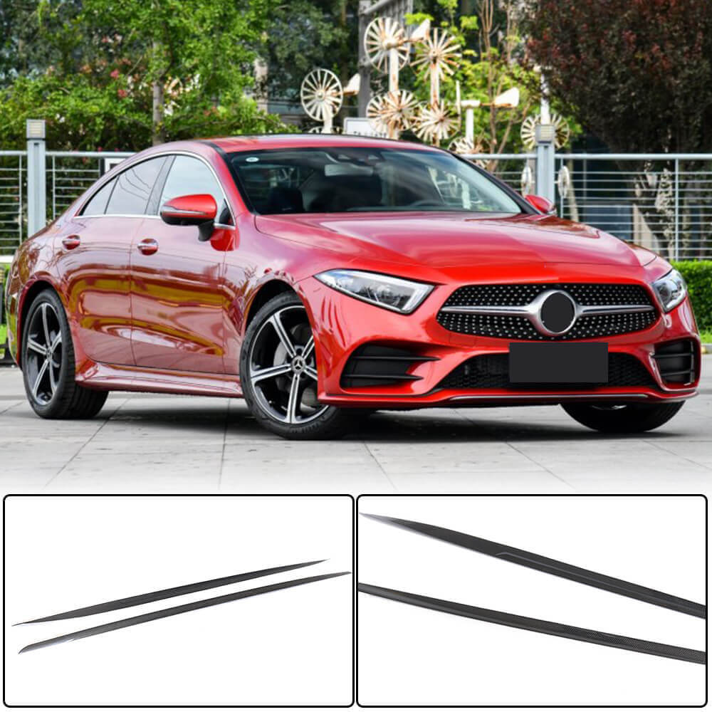 Side Skirts V2 (for AMG/AMG-Line 2018-2020, Carbon) for Mercedes CLS C257 2018- - image 1