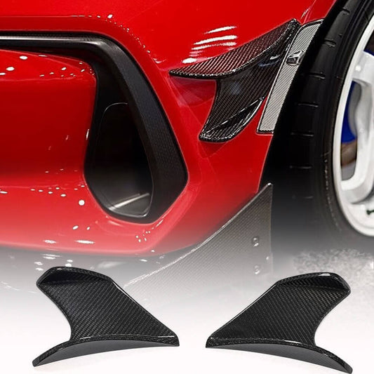 Covers on the rear bumper (2021-2023, Carbon) for Subaru BRZ 2021- - image 1