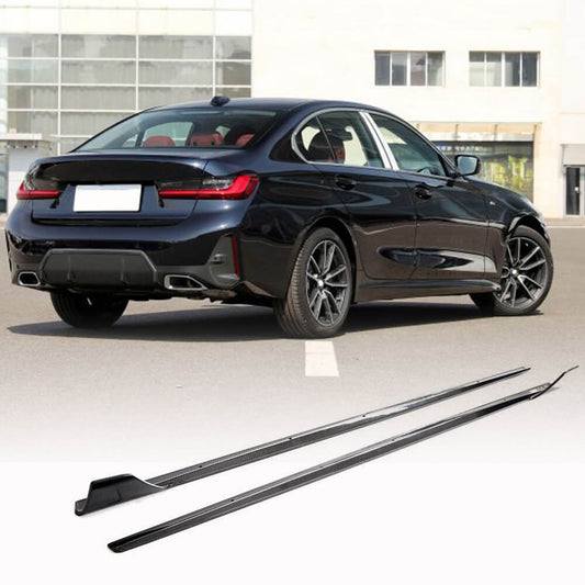 Side Skirts Carbon Fiber V1 (for M-Sport) for BMW 3 series G20/21 2018- - image 1