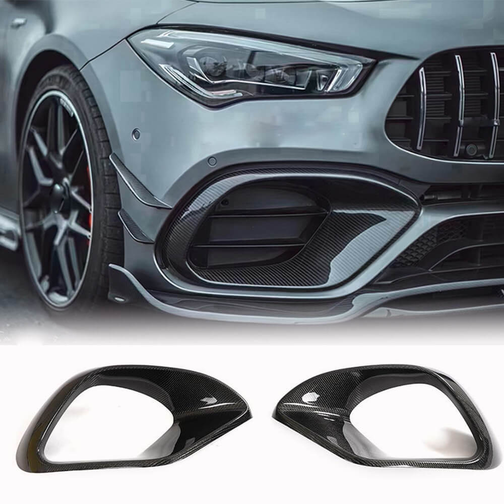 Covers on the front bumper (for CLA45 AMG SD, Carbon) for Mercedes CLA C118 2019↗︎ - image 1