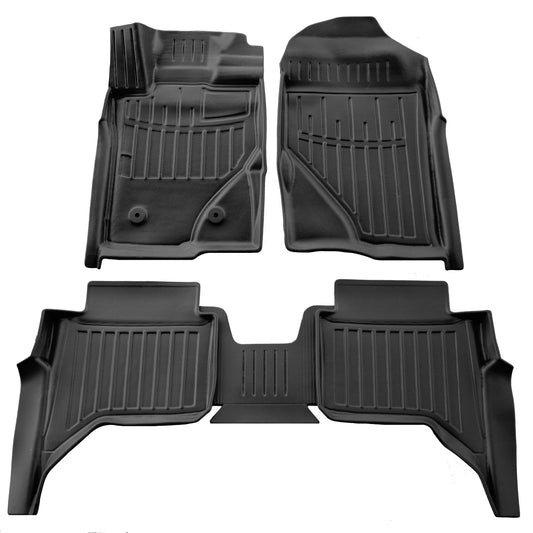 Rubber Floor Mats Stingray 3D (5 pcs) for Ford Ranger 2022- - image 1