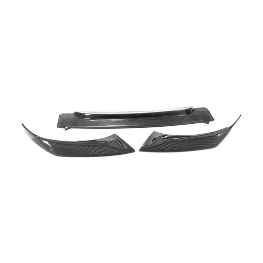 Front Bumper Lip V2 Add-on (for Base, Carbon) for BMW X6 F-16 2014-2019 - image 1