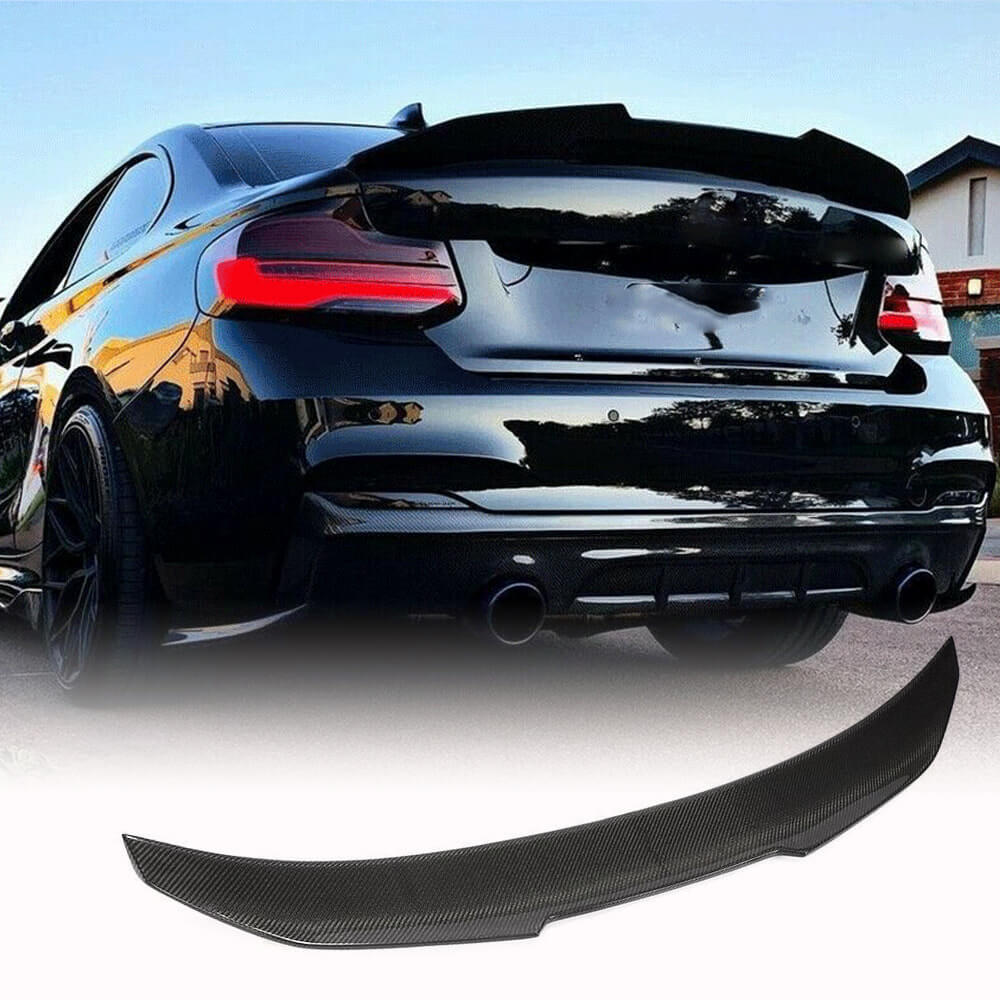 Rear Trunk Spoiler Carbon Fiber V4 (Coupe) for BMW 2 Series F22/23 2014-2021 - image 1