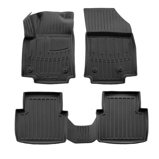 Rubber Floor Mats Stingray 3D (5 pcs) for Citroen C-3 Aircross 2017-2024 - image 1