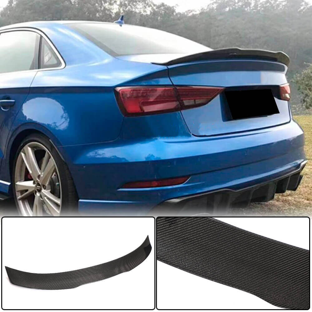 V6 Spoiler (for Sedan, Carbon) for Audi A3 2012-2020 - image 1