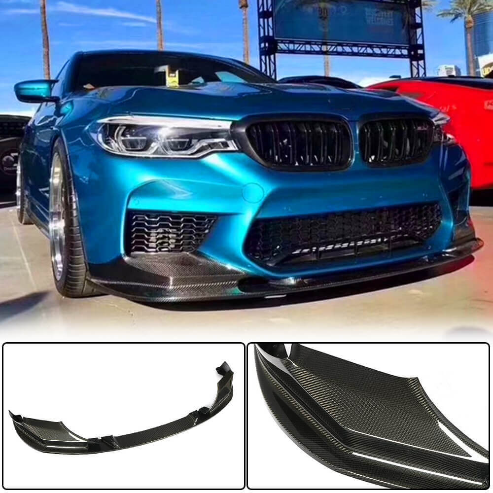 Front Bumper Lip V1 for M5 F90 2017-2020 Carbon for BMW 5 Series G30/31 2017-2023 - image 1