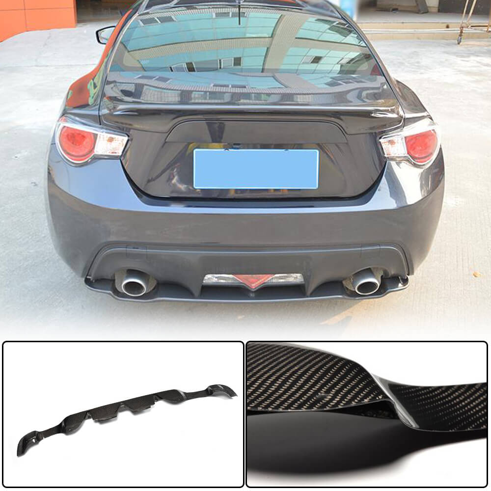 Rear Bumper Diffuser V2 (Carbon) for Subaru BRZ 2012-2021 - image 1
