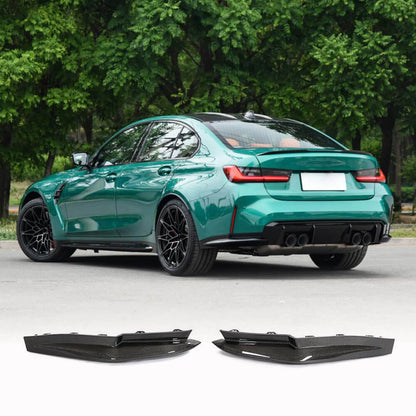 Rear Bumper Add-on Flap V1 (for G80, Carbon) for BMW 3 Series G20/21 2018- - image 1