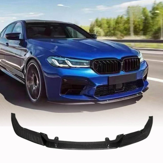 Front Bumper Lip Dry Carbon Fiber 3pcs V4 (for M5 2020+) for BMW 5 Series G30/31 2017-2023 - image 1