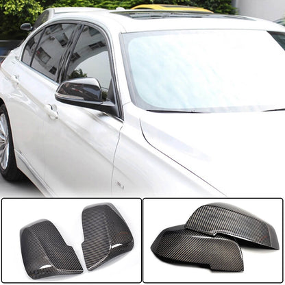 Mirror Covers Pair Carbon Fiber V2 for BMW 1 series F20/21 2011-2019 - image 1