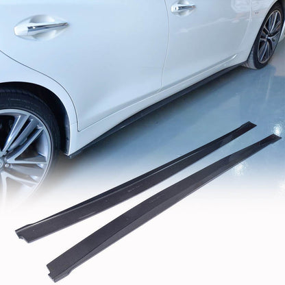 Side Skirts V2 (for Q50, Carbon) for Infiniti Q50/Q60 2013-2024 - image 1