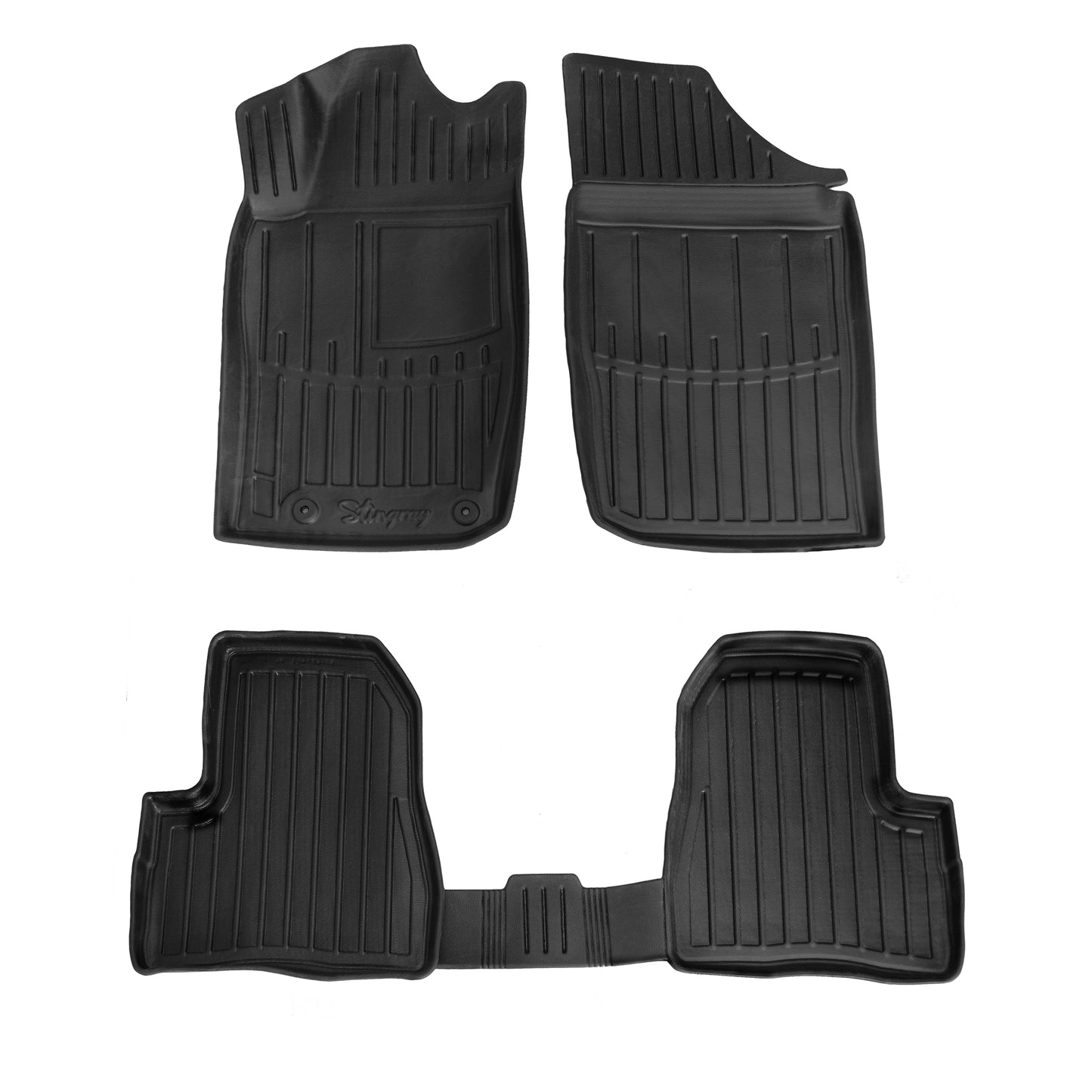 Stingray 3D Rubber Floor Mats (4 pcs) for Peugeot 207 2006-2014 - image 1