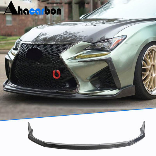 Front Lip Spoiler (for RC F 2014-2018, Carbon) for Lexus RC 200t 2014- - image 1