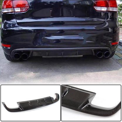 Rear Bumper Diffuser V1 for GTI HB 2010-2013 Carbon for Volkswagen Golf 6 2008-2014 - image 1