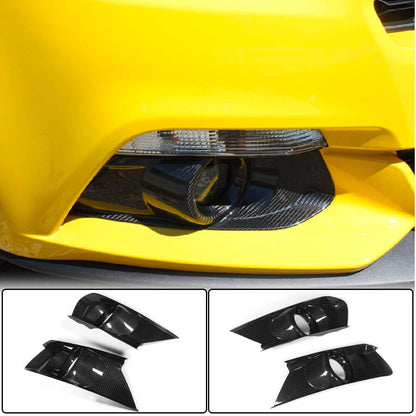 Covers for fog lights V2 (2015-2017, Carbon) for Ford Mustang 2015-2023 - image 1