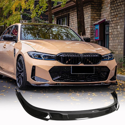 Front Bumper Lip Carbon Fiber V2 (2022+ M-Sport) for BMW 3 series G20/21 2018- - image 1