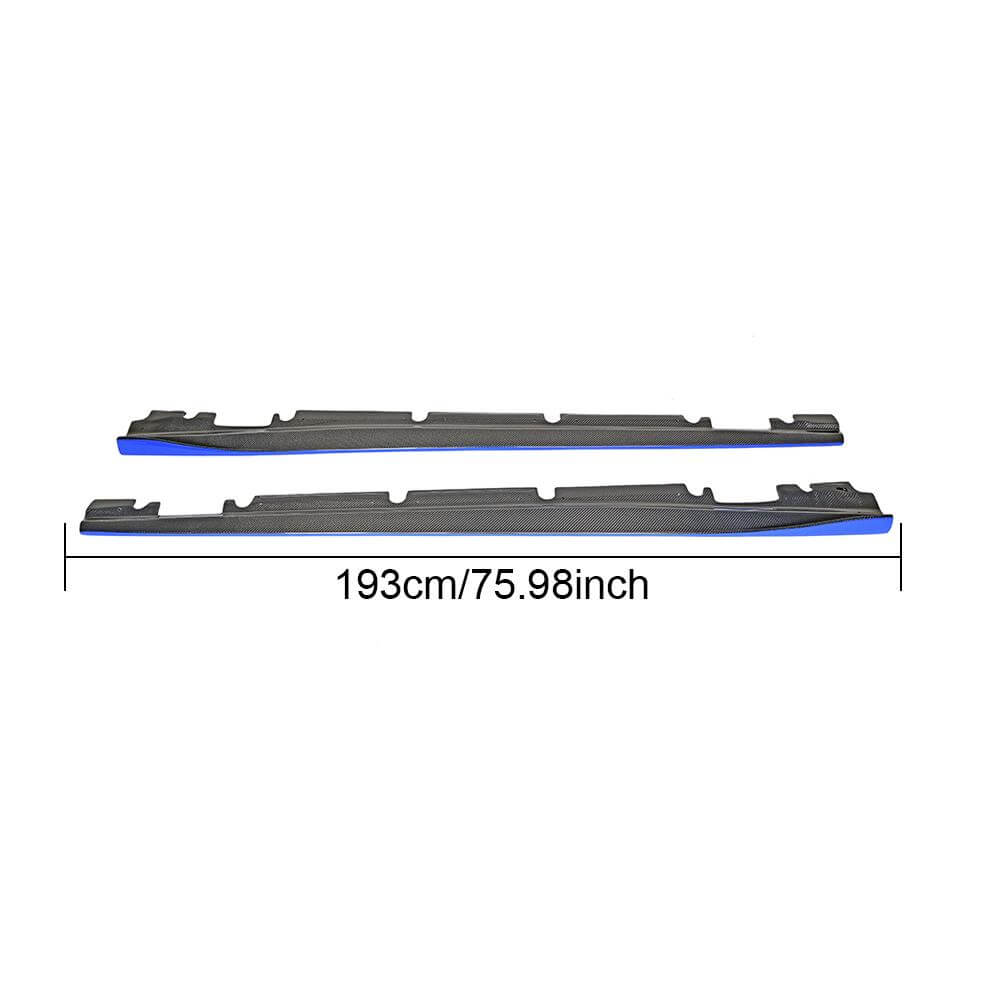 Side Skirts V2 (for HB, Carbon) for Mercedes CLA C117 2013-2019 - image 1