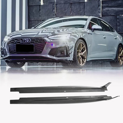 Side Skirts 2021-2025 V2 (for Sportback, Carbon) for Audi A5 2016-2025 - image 1