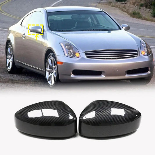 Mirror covers (Carbon) for Infiniti G35 (V35/CV35) 2003-2007 - image 1