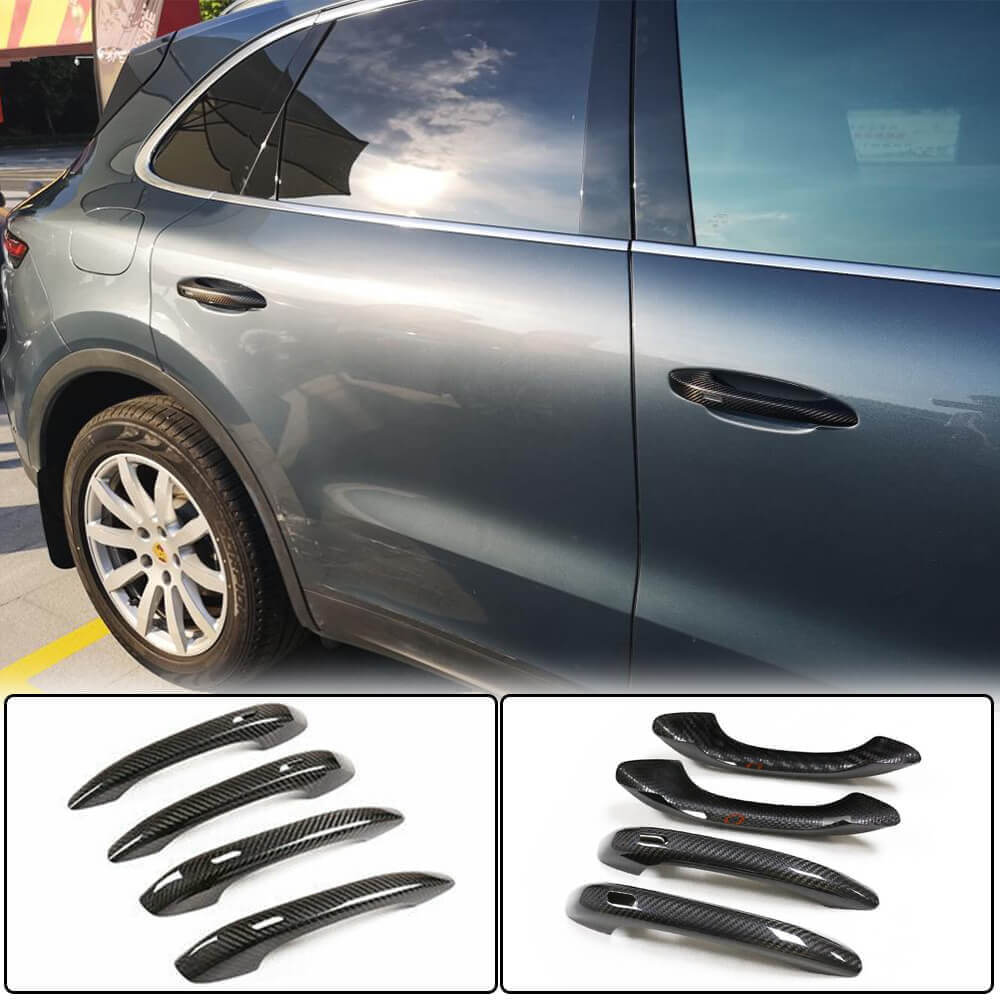 Carbon Door Handle Covers for Porsche Cayenne 2018- - image 1