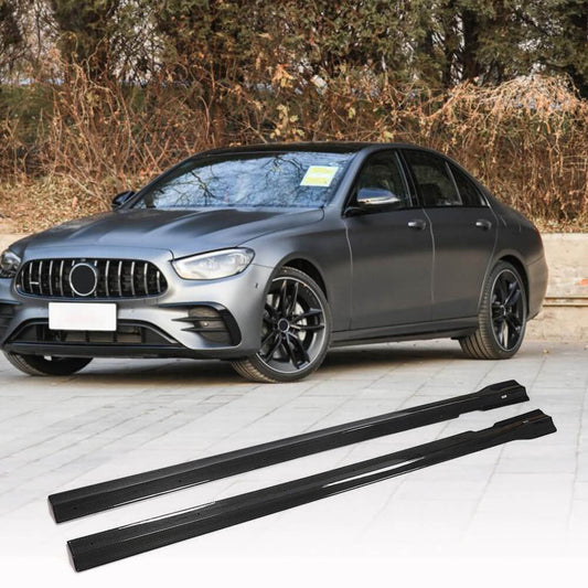 Side Skirts (2016-2019, Carbon) for Mercedes E-сlass W213 2016-2023 - image 2