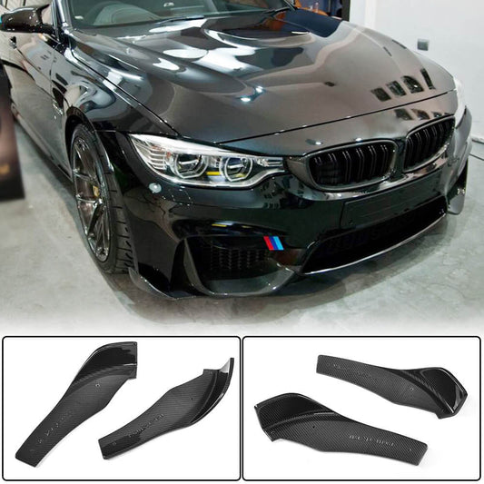 Front Bumper Splitters Carbon Fiber V1 (for F80) for BMW 3 series F-30/31/34 2012-2019 - image 1