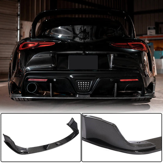 Rear bumper diffuser V2 (Carbon) for Toyota Supra 2019- - image 1