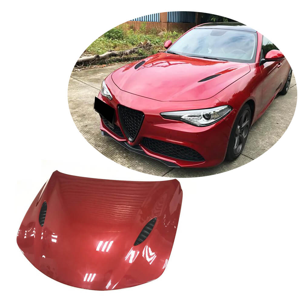 Hood V2 (Carbon) for Alfa Romeo Giulia 2016-2022 - image 1