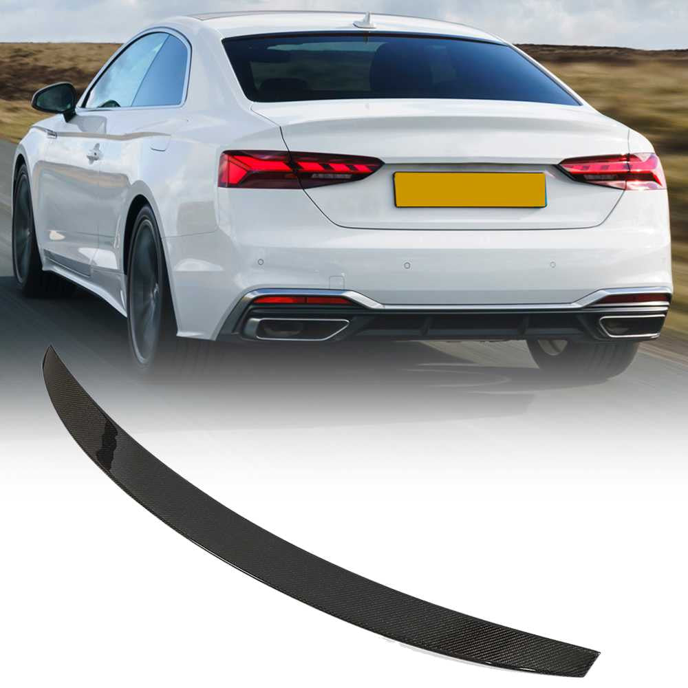 Spoiler V3 (for coupe, Carbon) for Audi A5 2016-2025 - image 1