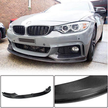 Front Bumper Lip Carbon Fiber V3 (M-Sport) for BMW 4 series F-32 2012-2020 - image 1