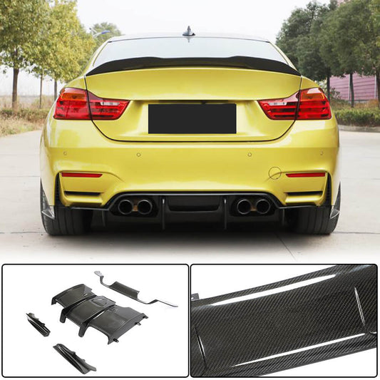 Rear Bumper Diffuser Carbon Fiber V1 (for F80) for BMW 3 series F-30/31/34 2012-2019 - image 1