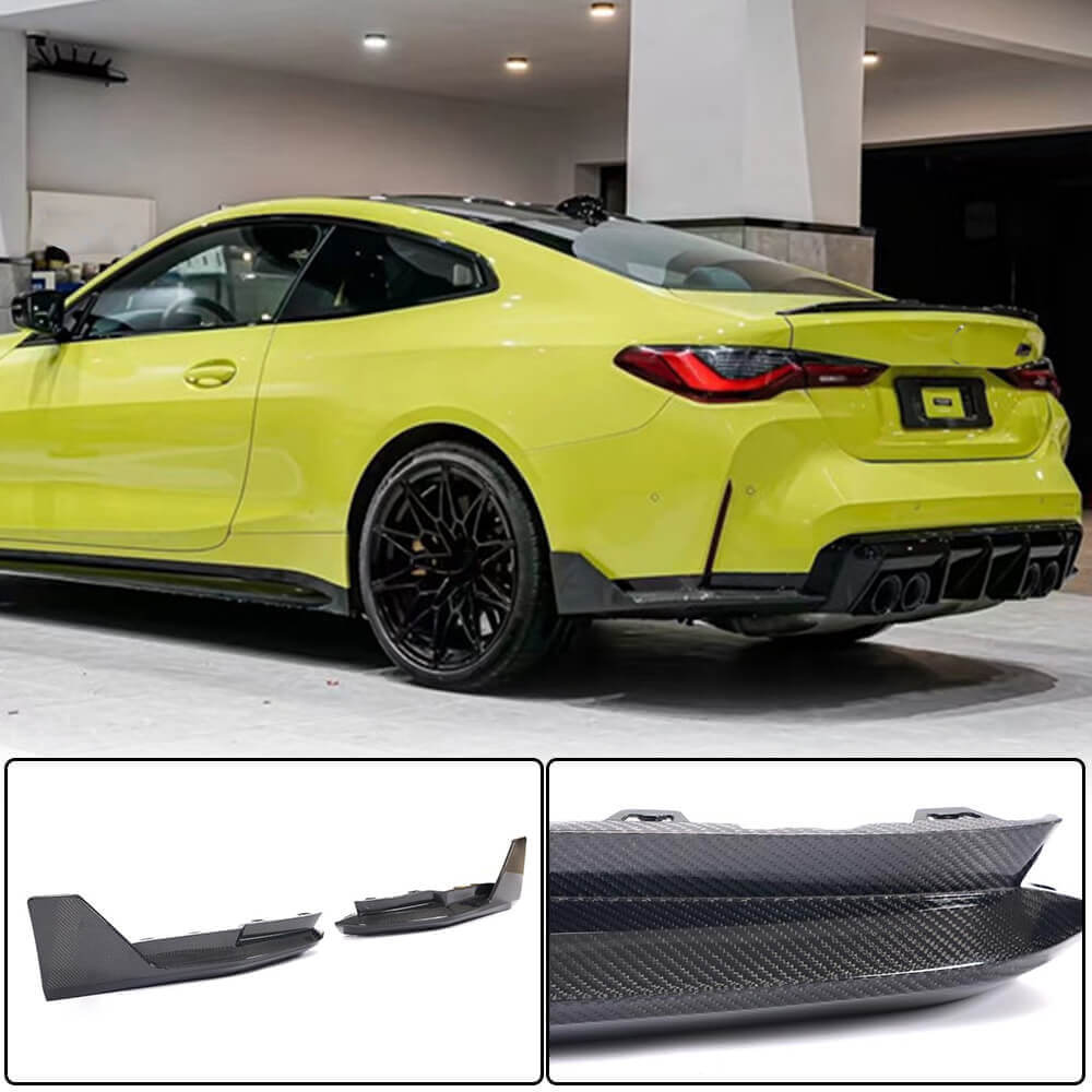 Rear Bumper Splittesr Dry Carbon Fiber V3 (for G82/G83) for BMW 4 series G22/23/26 2020- - image 1