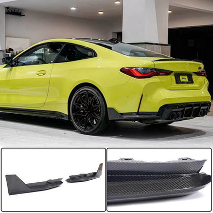 Rear Bumper Splittesr Dry Carbon Fiber V3 (for G82/G83) for BMW 4 series G22/23/26 2020- - image 1