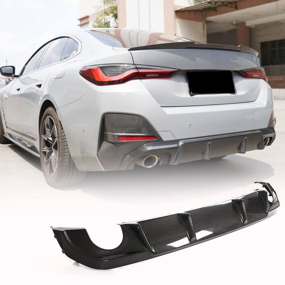Rear Diffuser V1 for G26 M-Sport, Carbon for BMW 4 Series G22/23/26 2020- - image 1