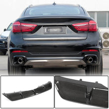 Rear Bumper Diffuser V1 (for Base, Carbon) for BMW X6 F16 2014-2019 - image 1