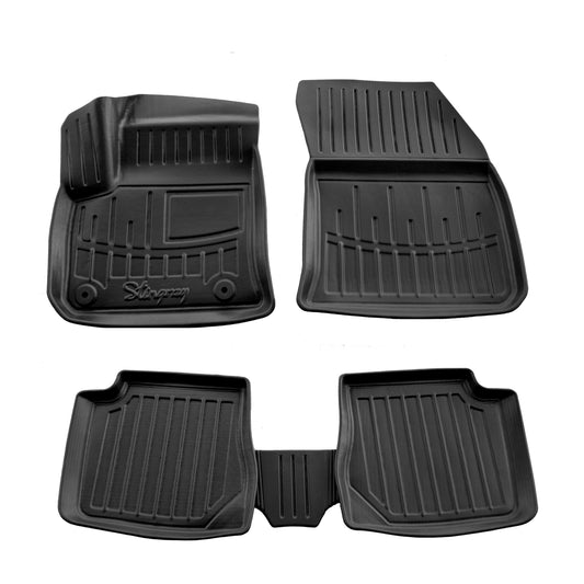 Rubber Floor Mats Stingray 3D (Electro, 5 pcs) for Peugeot 2008 2019- - image 1