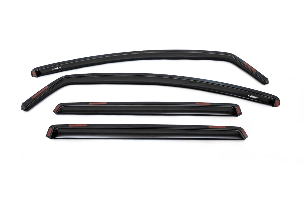 In-Channel Wind Deflectors Niken Luxury (2014-2020, 4 pcs) for Ford F-150 2014-2021 - image 1