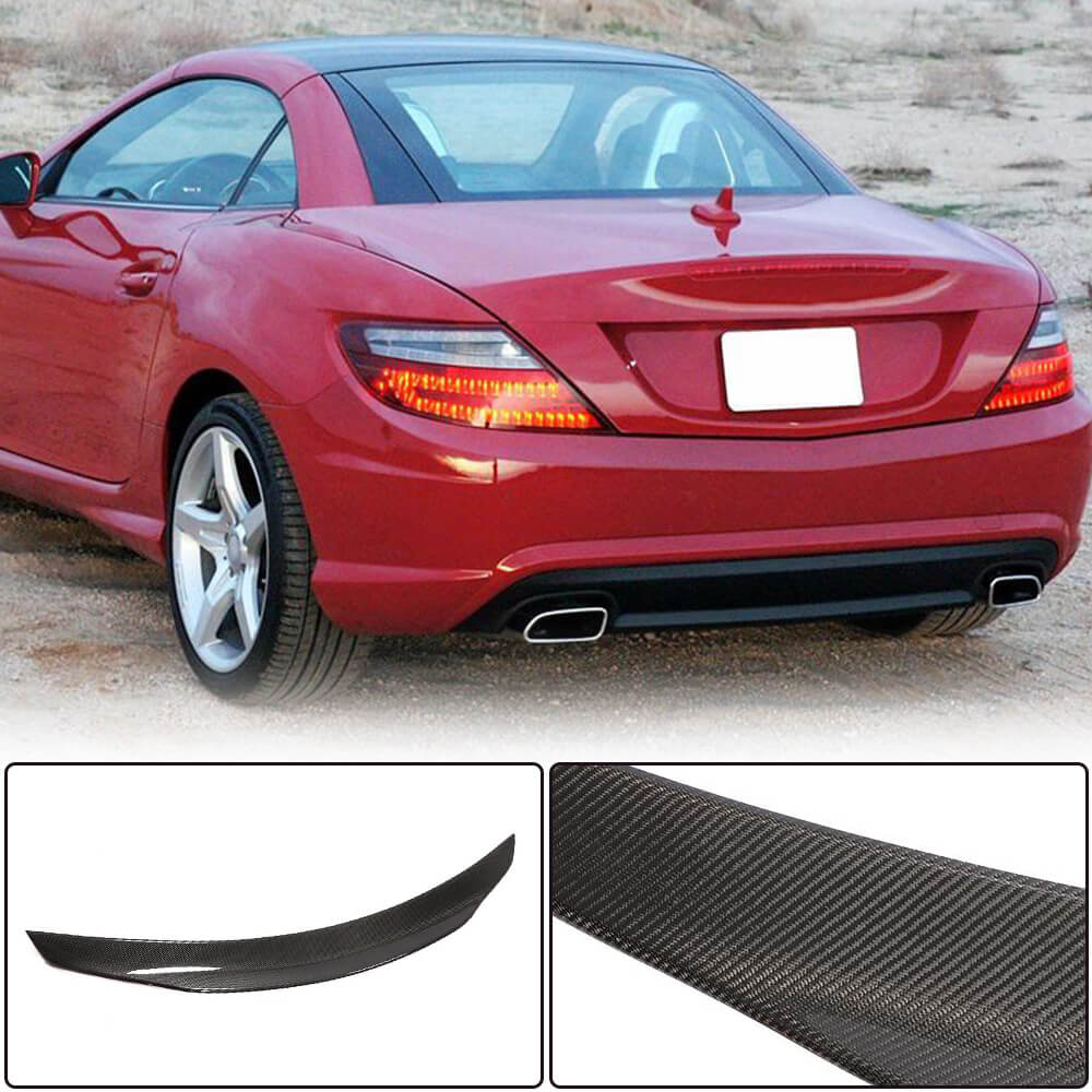 Spoiler V1 (for 2011-2020, Carbon) for Mercedes SLK R172 2011-2016 - image 1