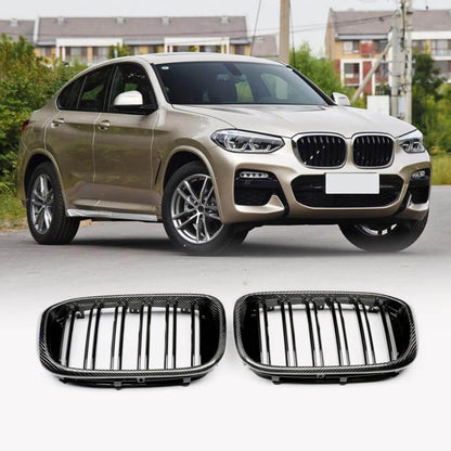 M-Look Kidney Grilles (2018-2021, Carbon) for BMW X4 G02 2018- - image 1