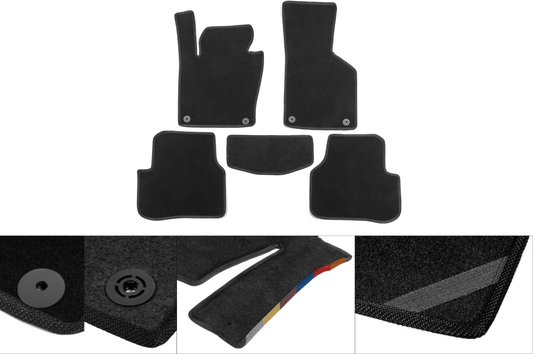 Textile Floor Mats Classic (black) for Jeep Grand Cherokee WK2 2010-2021 - image 1