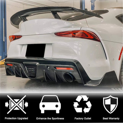 Rear bumper diffuser V1 (Carbon) for Toyota Supra 2019- - image 1