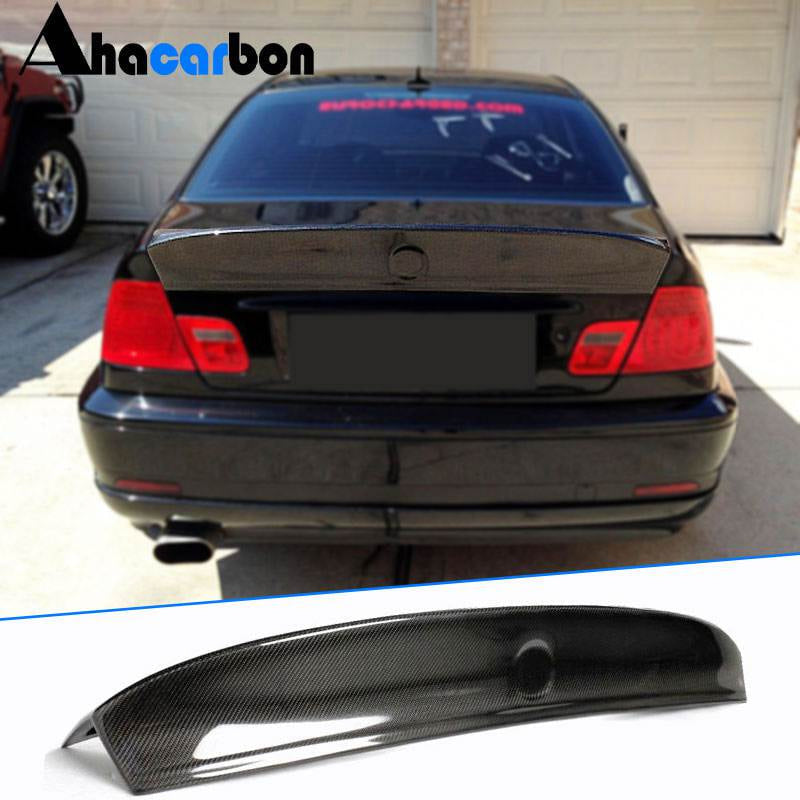 Rear Trunk Spoiler Carbon Fiber V1 (Coupe) for BMW 3 series E-46 1998-2006 - image 1